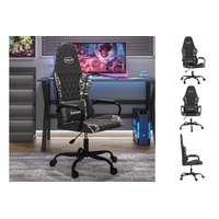 VidaXL Gaming-Stuhl mit Massagefunktion Schwarz Tarnfarben Kunstleder Modell 2