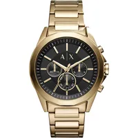 Giorgio Armani Armani Exchange Herrenuhr , Chronographenwerk, 44mm GoldEdelstahlgehäuse