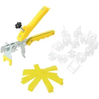 VidaXL Fliesen-Nivelliersystem 250 Keile 500 Clips 1,5 mm