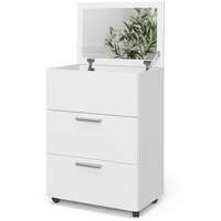 Vicco Schminktisch Hanna, Weiß, 65.8 cm, mit 2 Schubladen