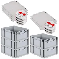 Proregal SuperSparSet 5x Eurobox NextGen Grip mit Scharnierdeckel und