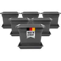 Centi Blumentopf Gross 48cm, 6er Set Blumentöpfe, Pflanzkübel Groß