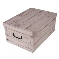 Kreher XXL Dekokarton, Aufbewahrungsbox mit Deckel und Griffen. 45