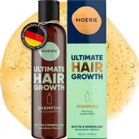 Moerie Haarwuchsfördernde Mineralshampoo für längeres, dickeres und volleres Haar