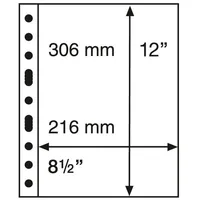 Leuchtturm gmbh Grande Kunststoffhüllen mit einer Einteilung, glasklar, 5er