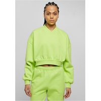 URBAN CLASSICS Cropped Pullover Mit V-ausschnitt Frozen Yellow 5XL
