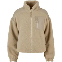 URBAN CLASSICS Sherpa Mix Jacke Wet Sand 3XL
