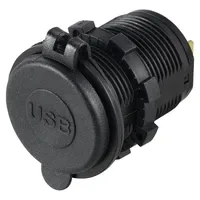 VOLTCRAFT USB-Doppelsteckdose 12-24V 4,8A mit Schutzdeckel 12/24V