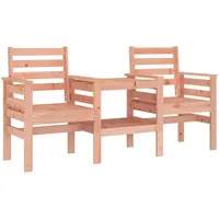 VidaXL Gartenbank mit Tisch 2-Sitzer Massivholz Douglasie