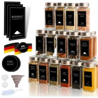 Comforder Gewürzgläser Set (25 Stück), Gewürz Organizer mit Gewürzstreuer