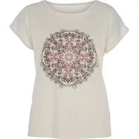 VIVANCE Kurzarmshirt Damen creme Gr.36/38