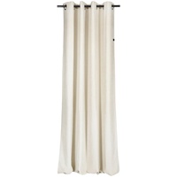Schöner Wohnen Ösenschal SW-Peachy, Creme, Beige, Uni, 130x250 cm,