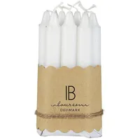 Ib laursen Geburtstagskerze 10 St. H10cm Ø1,3cm weiß