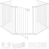 Kesser KESSER® Kaminschutzgitter mit Tür Metall Ofenschutzgitter Laufgitter Laufstall