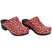 Sanita Comfortwear Clog "Original-Fenja Open" in Rot 37