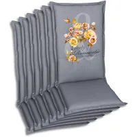 GO-DE Textil Sessel-Auflage hoch 6er Set