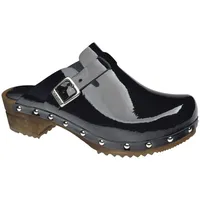 Sanita Wood-Krisla Open Clog Black Gr.41 | Schwarz