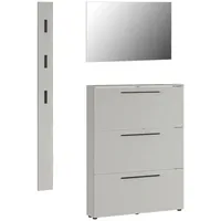 Germania Garderobe Kaschmir, Glas, Holzwerkstoff, 3-teilig, 130x200x19 cm, -