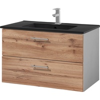 WELLTIME Waschtisch Trento Badezimmerschrank mit Becken Bestseller, Badmöbel in