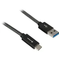 Sharkoon USB 3.2 Gen 2 Kabel USB-A Stecker USB-C