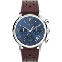Timex Chronograph Uhr mit Leder Armband Marlin Chrono' Herren