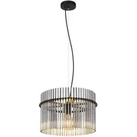 GLOBO Gorley 1-flg. 40 cm rund schwarz matt