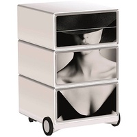 Paperflow easyBox Classic Chic Rollcontainer weiß, bunt 4 Auszüge