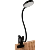 Einlicht Halo LED-Klemmleuchte, Schwanenhals, 3-stufig dimmbar, warmweiß, 3,3W, 438lm,