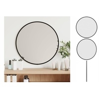 VidaXL Wandspiegel Schwarz Ø 40 cm Rund