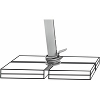 SUNCOMFORT Sonnenschirm Sunflex grau 300 x 300 cm