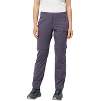 Jack Wolfskin Damen Glastal Zip Away Pants Wanderhose, Dark