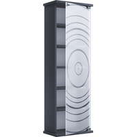 VCM CD DVD Stand Regal Glastür Tilano M