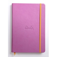 Rhodia Rhodiarama Notizbuch A5, liniert, Hardcover, lila, 96 Blatt