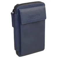 LEONHARD HEYDEN Den Haag Handytasche Leder 11 cm blau