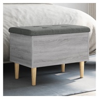 VidaXL Sitzbank mit Stauraum Grau Sonoma 62x42x46 cm Holzwerkstoff
