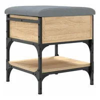 VidaXL Schuhbank Sonoma-Eiche 42x42x45 cm Holzwerkstoff
