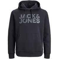 JACK & JONES Corp Logo Kapuzenpullover Black / Print