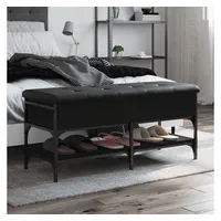 VidaXL Schuhbank Schwarz 102x42x45 cm Holzwerkstoff