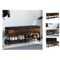 VidaXL Schuhbank Räuchereiche 102x32x45 cm Holzwerkstoff