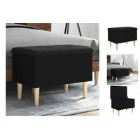 VidaXL Sitzbank, mit Stauraum Schwarz 62x42x46 cm Holzwerkstoff