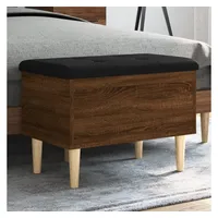 VidaXL Sitzbank mit Stauraum Braun Eichen-Optik 62x42x46 cm