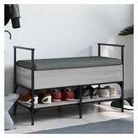 VidaXL Schuhbank Grau Sonoma 85,5x42x57,5 cm Holzwerkstoff