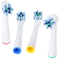 AccuCell 4 Stück 360 Cleaning Brush Ersatz-Zahnbürstenkopf für elektrische