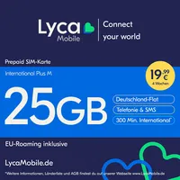Lyca Mobile Lycamobile International Plus M Prepaid SIM Karte