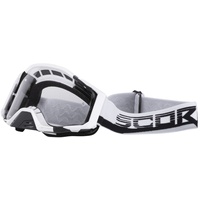 Scorpion Motocross-Brille E21 weiss-schwarz