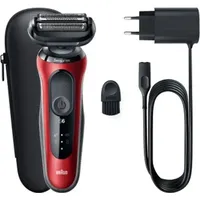 Braun Series 6 61-R1000s 61-R1000S Folienrasierer Schwarz/Rot