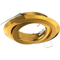 Ledscom.de Deckeneinbaurahmen FABI, rund, schwenkbar, gold glänzend