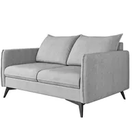 S-style möbel & Couches, Couchgarnitur mit Schwarz Metall Füßen