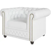 S-style möbel Chesterfield-Sessel vegan Leder 94 x 72 x