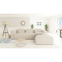 S-style möbel - Modernes Ecksofa Porto aus Beige Cord